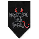 Pet and Dog Bandana Screen Printed, "Handsome Little Devil"