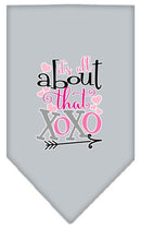 Pet and Dog Bandana Screen Printed, "It's All About That XOXO"