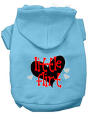 Pet, Dog & Cat Hoodie Screen Printed, "Little Flirt"