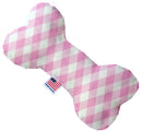 Pet and Dog Plush Heart or Bone Toy, "Plaids Group"