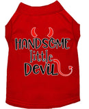 Pet Dog & Cat Shirt Screen Printed, "Handsome Little Devil"