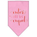 Pet and Dog Bandana Screen Printed, "Cuter Than Cupid"
