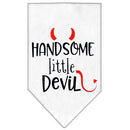Pet and Dog Bandana Screen Printed, "Handsome Little Devil"