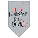 Pet and Dog Bandana Screen Printed, "Handsome Little Devil"
