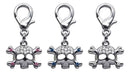 Lobster Claw Skull Charm