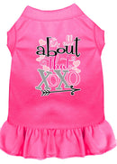 Dog Dress, Pet Dog & Cat Dress Screen Printed, "All About That XOXO"