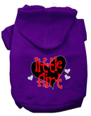 Pet, Dog & Cat Hoodie Screen Printed, "Little Flirt"