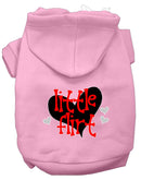 Pet, Dog & Cat Hoodie Screen Printed, "Little Flirt"