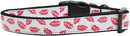 Pet Dog & Cat Nylon Collar or Leash, "Sparkling Smooches"