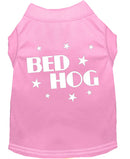 Pet Dog & Cat Shirt Screen Printed, "Bed Hog"