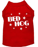 Pet Dog & Cat Shirt Screen Printed, "Bed Hog"