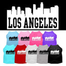 Pet Dog & Cat Shirt Screen Printed, "Los Angeles Skyline"