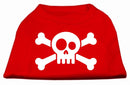 Pet Dog & Cat Shirt Screen Printed, "Skull Crossbones"