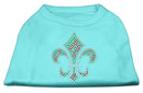 Christmas Pet Dog & Cat Shirt Rhinestone, "Holiday Fleur De Lis"
