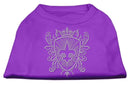 Pet Dog & Cat Shirt Rhinestone, "Fleur De Lis Shield"