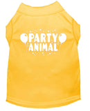 Pet Dog & Cat Shirt Screen Printed, "Party Animal"