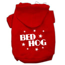 Pet, Dog & Cat Hoodie Screen Printed, "Bed Hog"