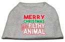 Holiday Pet Dog & Cat Shirt Screen Printed, "Merry Christmas Ya Filthy Animal"