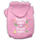 Pet, Dog and Cat Hoodie Screen Printed, "Pumpkin Kisses & Harvest Wishes"
