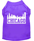 Pet Dog & Cat Shirt Screen Printed, "Chicago Skyline"
