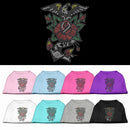 Pet Dog & Cat Shirt Rhinestone, "Eagle Rose"