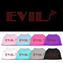Pet Dog & Cat Shirt Rhinestone, "Evil"