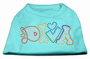 Pet Dog & Cat Shirt Rhinestone, "Technicolor Diva"