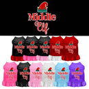 Christmas Pet Dog & Cat Dress Screen Printed, "Middle Elf"