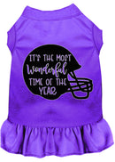 Pet Dog & Cat Dress Screen Printed, "Most Wonderful Time of the Year (Football)"