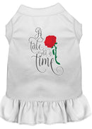 Dog Dress, Pet Dog & Cat Dress Screen Printed, "Timeless Tale"