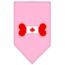 Pet and Dog Bandana Screen Printed, "Bone Shaped Canadian Flag"