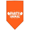 Pet and Dog Bandana Screen Printed, "Party Animal"