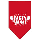 Pet and Dog Bandana Screen Printed, "Party Animal"