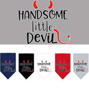 Pet and Dog Bandana Screen Printed, "Handsome Little Devil"