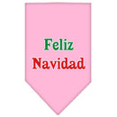 Christmas Pet and Dog Bandana Screen Printed, "Feliz Navidad"