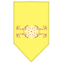 Christmas Pet and Dog Bandana Screen Printed, "Pink Snowflake Swirls"