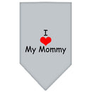 Pet and Dog Bandana Screen Printed, "I Love My Mommy"