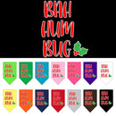 Christmas Pet and Dog Bandana Screen Printed, "Bah Humbug"