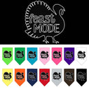 Pet and Dog Bandana Screen Printed, "Feast Mode"