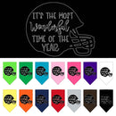 Pet and Dog Bandana Screen Printed, "It's The Most Wonderful Time Of The Year (Football)"