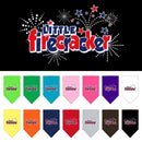 Pet and Dog Bandana Screen Printed, "Little Firecracker"