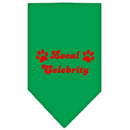 Pet and Dog Bandana Screen Printed, "Local Celebrity"