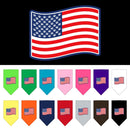 Pet and Dog Bandana Screen Printed, "Paws And Stripes"