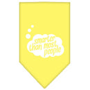 Pet and Dog Bandana Screen Printed, "Smarter Than Most People"
