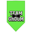 Pet and Dog Bandana Screen Printed, "Team Groom"