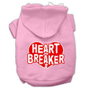 Pet Dog & Cat Hoodie Screen Printed, "Heart Breaker"