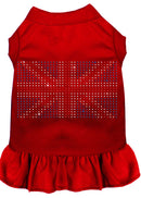 Pet Dog & Cat Dress Rhinestone, "British Flag"