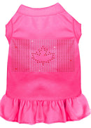 Pet Dog & Cat Dress Rhinestone, "Canadian Flag"