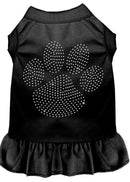 Pet Dog & Cat Dress Rhinestone, "Clear Paw"
