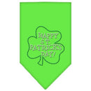 Pet and Dog Bandana Rhinestone, "Happy St. Patrick's Day"